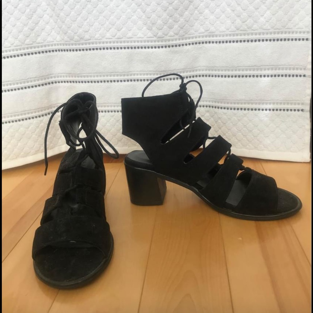 Suede heels